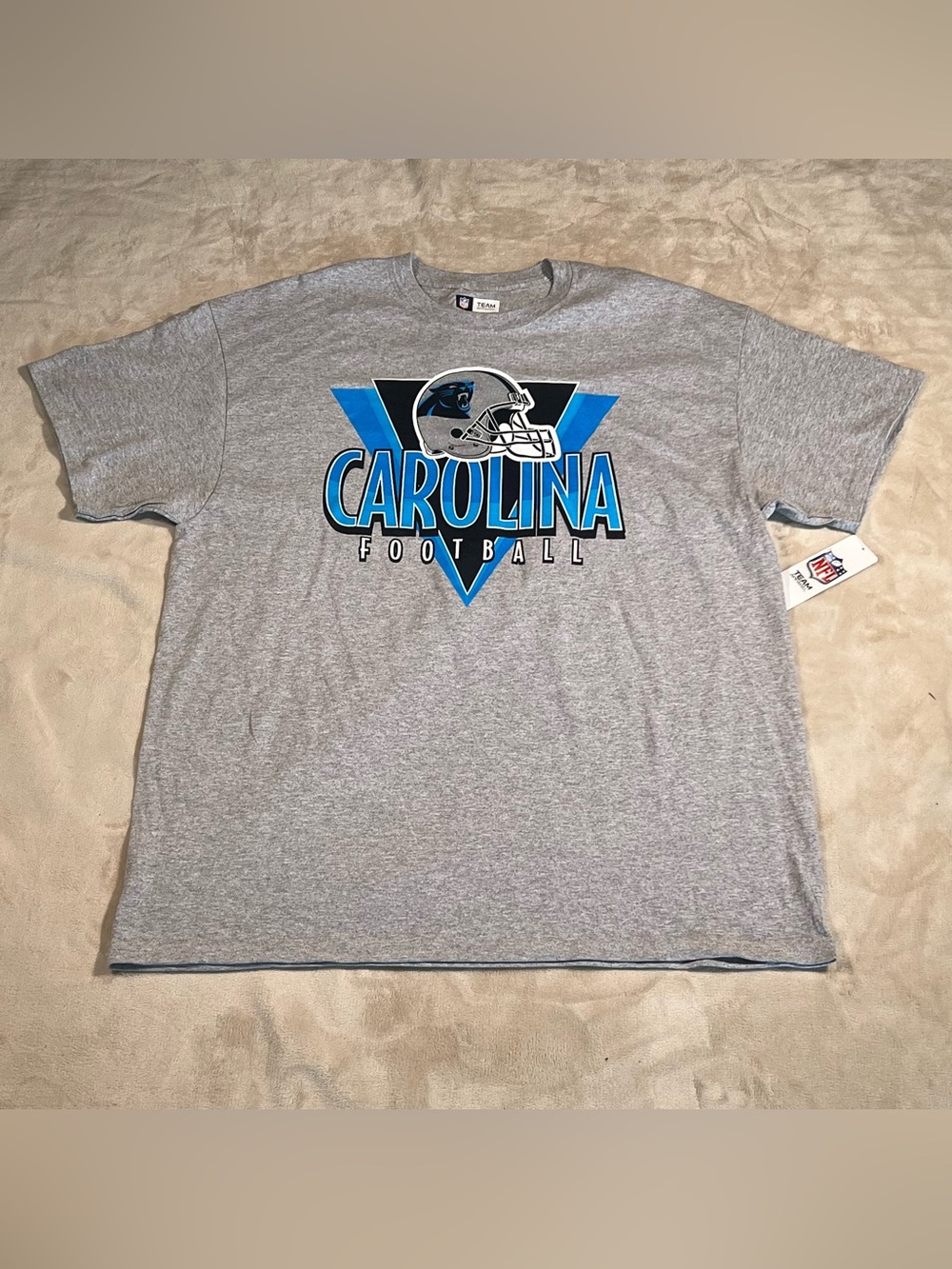 Carolina Panthers Football Grey Graphic T-Shirt